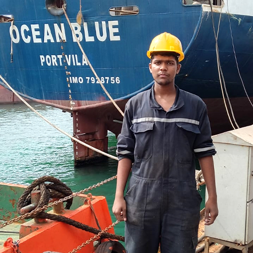 VEER RAMMILAN YADAV - Deck cadet on M/V Ocean Blue VEER RAMMILAN YADAV - Deck cadet on M/V Ocean Blue